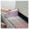 A Picture of product SMD-12434 Smead™ Reinforced Top Tab Colored File Folders 1/3-Cut Tabs: Assorted, Letter Size, 0.75" Expansion, Lavender, 100/Box