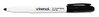 A Picture of product UNV-43671 Universal™ Pen Style Dry Erase Marker Fine Bullet Tip, Black, Dozen