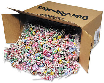 Spangler® Dum-Dum-Pops,  Assorted Flavors, Individually Wrapped, Bulk 30lb Carton