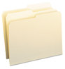 A Picture of product SMD-10320 Smead™ Manila File Folders 1/2-Cut Tabs: Assorted, Letter Size, 0.75" Expansion, 100/Box