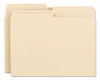 A Picture of product SMD-10320 Smead™ Manila File Folders 1/2-Cut Tabs: Assorted, Letter Size, 0.75" Expansion, 100/Box