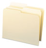 A Picture of product SMD-10320 Smead™ Manila File Folders 1/2-Cut Tabs: Assorted, Letter Size, 0.75" Expansion, 100/Box