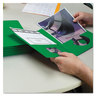 A Picture of product SMD-87855 Smead™ Two-Pocket Folders Folder, Textured Paper, 100-Sheet Capacity, 11 x 8.5, Green, 25/Box