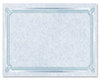 A Picture of product SOU-CT1R Southworth® Parchment Certificates,  Ivory/Blue/Silver, 24 lb, 8.5 x 11, 15/Pk