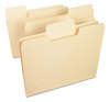 A Picture of product SMD-10401 Smead™ SuperTab® Top Tab File Folders 1/3-Cut Tabs: Assorted, Letter Size, 0.75" Expansion, 14-pt Manila, 50/Box