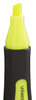 A Picture of product UNV-18861 Universal One™ Desk Highlighters with Comfort Grip,  Chisel Tip, Fluorescent Yellow, Dozen