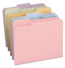 A Picture of product SMD-11953 Smead™ Colored File Folders 1/3-Cut Tabs: Assorted, Letter Size, 0.75" Expansion, Colors, 100/Box