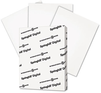 Springhill® Digital Vellum Bristol White Cover,  67 lb, 8 1/2 x 11, White, 250 Sheets/Pack