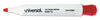 A Picture of product UNV-43682 Universal® Dry Erase Marker,  Bullet Tip, Red, Dozen