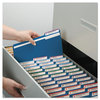 A Picture of product SMD-13193 Smead™ Colored File Folders 1/3-Cut Tabs: Assorted, Letter Size, 0.75" Expansion, Navy Blue, 100/Box