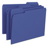 A Picture of product SMD-13193 Smead™ Colored File Folders 1/3-Cut Tabs: Assorted, Letter Size, 0.75" Expansion, Navy Blue, 100/Box