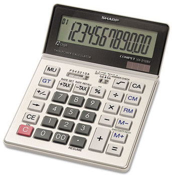 Sharp® VX2128V Commercial Desktop Calculator,  12-Digit LCD