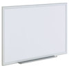 A Picture of product UNV-44624 Universal® Deluxe Melamine Dry Erase Board 36 x 24, White Surface, Silver Aluminum Frame