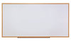 A Picture of product UNV-44624 Universal® Deluxe Melamine Dry Erase Board 36 x 24, White Surface, Silver Aluminum Frame
