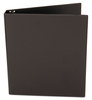 A Picture of product UNV-20761 Universal® Deluxe Non-View D-Ring Binder with Label Holder 3 Rings, 1" Capacity, 11 x 8.5, Black