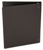 A Picture of product UNV-20761 Universal® Deluxe Non-View D-Ring Binder with Label Holder 3 Rings, 1" Capacity, 11 x 8.5, Black