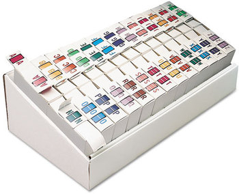 Smead™ A-Z Color-Coded End Tab Filing Labels 1 x 1.25, White, 500/Roll, 26 Rolls/Box