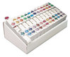 A Picture of product SMD-67070 Smead™ A-Z Color-Coded End Tab Filing Labels 1 x 1.25, White, 500/Roll, 26 Rolls/Box