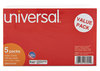 A Picture of product UNV-47255 Universal® Recycled Index Strong 2 Pt. Stock Cards Ruled 5 x 8, White, 500/Pack
