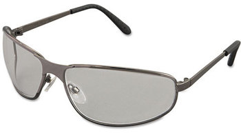Uvex™ by Honeywell Tomcat Safety Glasses,  Gun Metal Frame, Clear Lens