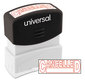 A Picture of product UNV-10045 Universal® Pre-Inked One-Color Stamp Message CANCELLED, Red