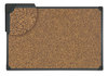 A Picture of product UNV-43022 Universal® Tech Cork Board 36 x 24, Brown Surface, Black Plastic Frame