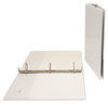 A Picture of product UNV-20744 Universal® Slant D-Ring View Binder 3 Rings, 1.5" Capacity, 11 x 8.5, White, 4/Pack
