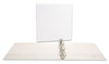 A Picture of product UNV-20744 Universal® Slant D-Ring View Binder 3 Rings, 1.5" Capacity, 11 x 8.5, White, 4/Pack