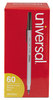 A Picture of product UNV-15613 Universal™ Ballpoint Stick Pen Value Pack, Medium 1 mm, Black Ink, Gray/Black Barrel, 60/Pack