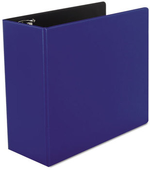 Universal One™ Non-View D-Ring Binder with Label Holder,  5" Capacity, 8-1/2 x 11, Royal Blue