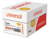 A Picture of product UNV-28230 Universal® Copy Paper 92 Bright, 3-Hole, 20 lb Bond Weight, 8.5 x 11, White, 500 Sheets/Ream, 10 Reams/Carton