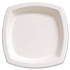 A Picture of product SCC-8PSC Bare® by Solo® Eco-Forward® Sugarcane (Bagasse) Dinnerware Plates. 8.3 in. Ivory. 125/sleeve, 4 sleeves/case.