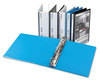 A Picture of product UNV-20723 Universal® Slant D-Ring View Binder 3 Rings, 1.5" Capacity, 11 x 8.5, Light Blue