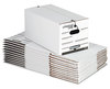 A Picture of product UNV-75121 Universal® Deluxe Quick Set-up String-and-Button Boxes Letter Files, White, 12/Carton