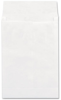 Universal® Deluxe Tyvek® Expansion Envelopes Open-End, 1.5" Capacity, #13 1/2, Square Flap, Self-Adhesive Closure, 10 x 13, White,100/BX