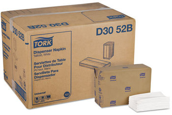 Tork® Universal 1-Ply Tall Fold Dispenser Napkins. 6 X 13 1/2 in. White. 10000/case.