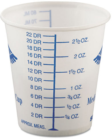 Solo Medical Dental 3 Oz Graduated Paper Cups - 5000 count