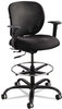 A Picture of product SAF-3394BL Safco® Vue™ Heavy-Duty Extended-Height Stool Supports Up to 350 lb, 23" 32.5" Seat Height, Black Fabric
