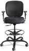 A Picture of product SAF-3394BL Safco® Vue™ Heavy-Duty Extended-Height Stool Supports Up to 350 lb, 23" 32.5" Seat Height, Black Fabric