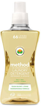 Method® 4X Concentrated Laundry Detergent,  Free & Clear, 53.5 oz Bottle