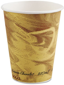 SOLO® Cup Company Mistique® Hot Paper Cups,  8 oz, Printed, Brown