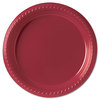 A Picture of product SCC-PS95W SOLO® Cup Company Party Plastic Plates,  9 Inches, White, Round, 25/Pack, 20 Packs/Carton