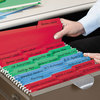 A Picture of product SMD-64053 Smead™ FasTab® Hanging Folders Letter Size, 1/3-Cut Tabs, Assorted Colors, 18/Box