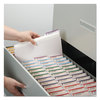 A Picture of product SMD-17834 Smead™ Reinforced Top Tab Colored File Folders 1/3-Cut Tabs: Assorted, Legal Size, 0.75" Expansion, White, 100/Box