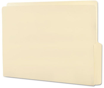 Smead™ Heavyweight Manila End Tab Folders 9" High Front, 1/2-Cut Tabs: Bottom, Letter Size, 0.75" Expansion, 100/Box
