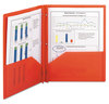 A Picture of product SMD-87727 Smead™ Poly Two-Pocket Folder with Fasteners 180-Sheet Capacity, 11 x 8.5, Red, 25/Box