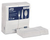 A Picture of product 964-727 Tork® Advanced Two-Ply 1/8 Fold Dinner Napkins Poly-Pack. 15 X 17 in. White. 2800 count.