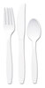 A Picture of product SCC-GDC6KN SOLO® Guildware® Extra Heavy Weight Polystyrene Cutlery Knives. 7.6 in. Clear. 1000 count.