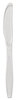 A Picture of product SCC-GDC6KN SOLO® Guildware® Extra Heavy Weight Polystyrene Cutlery Knives. 7.6 in. Clear. 1000 count.