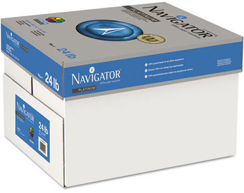 Navigator® Platinum Paper,  99 Brightness, 24lb, 11 x 17, White, 2500/Carton